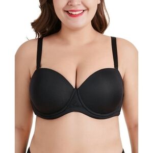 Exerin Women's Multiway Strapless Bra Full Figure Underwire Contour Beauty